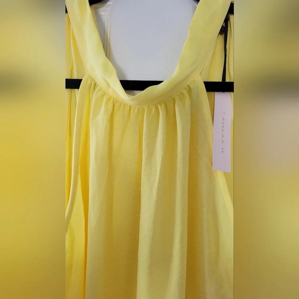 NWT Sunshine Yellow Halter Top - Size Large - Picture 2 of 10